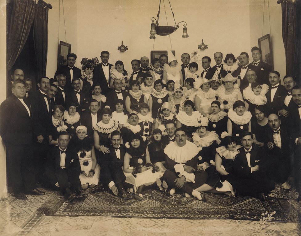 This is an image of the artwork  A Sketch of Manners (Alfred Roch's Last Masquerade), Archivfotografie © 1942