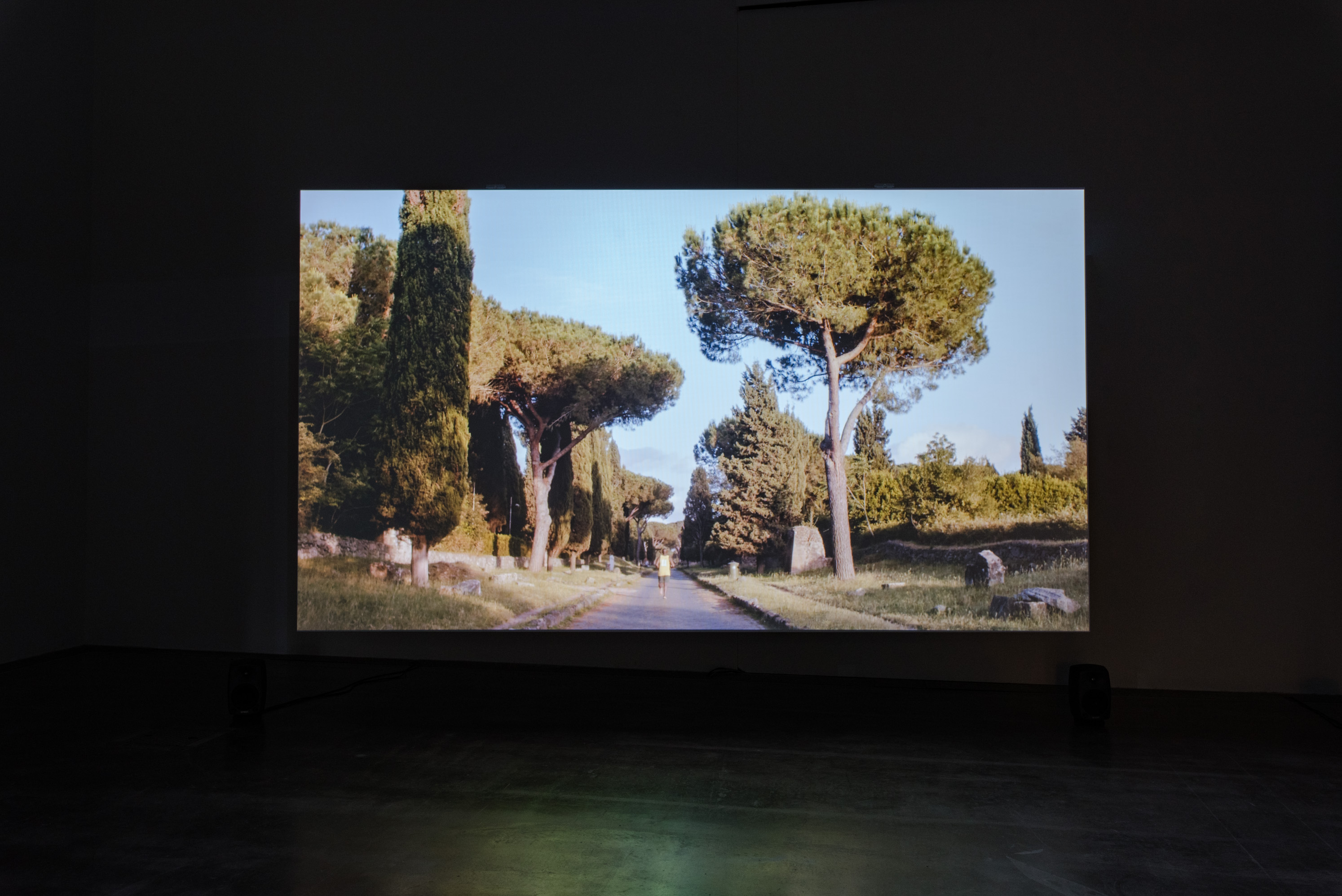 The photo shows the upper floor of the Edith Russ House with the artwork by Nina Fischer & Maroan el Sani: Freedom of Movement. Photo © Edith-Russ-Haus