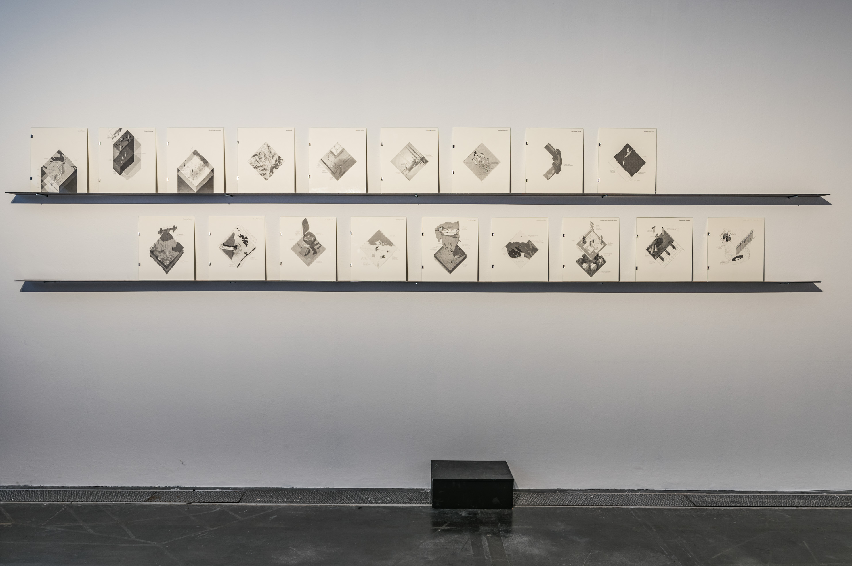 Das Foto zeigt das Untergeschoss des Edith-Russ-Hauses mit dem Kunstwerk von Rachel O'Reilly: The Gas Imaginary. Foto © Edith-Russ-Haus